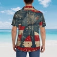 thumbnail image 4 of Balery Vintage American Flag Elephant Camisas hawaianas de manga corta para hombre, camisas playeras de corte holgado, camisas de vacaciones con botones,X-Large, 4 of 7