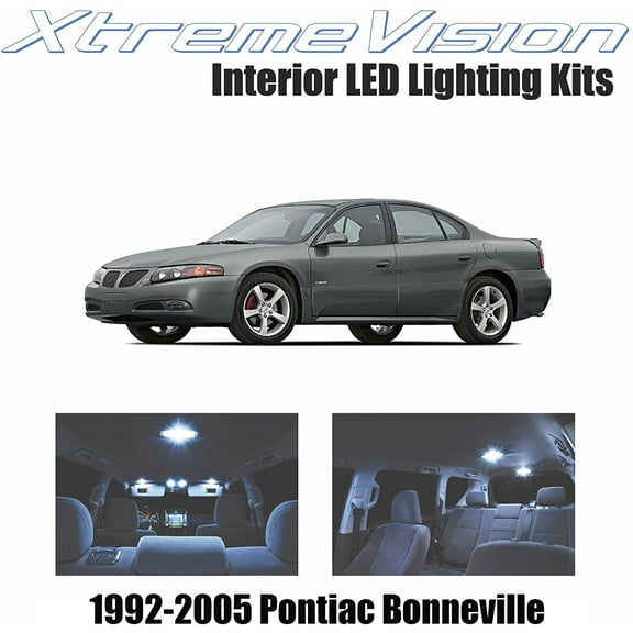 XtremeVision Interior LED for Pontiac Bonneville 1992-2005 10 Pieces Cool White Interior LED Kit   Installation Tool