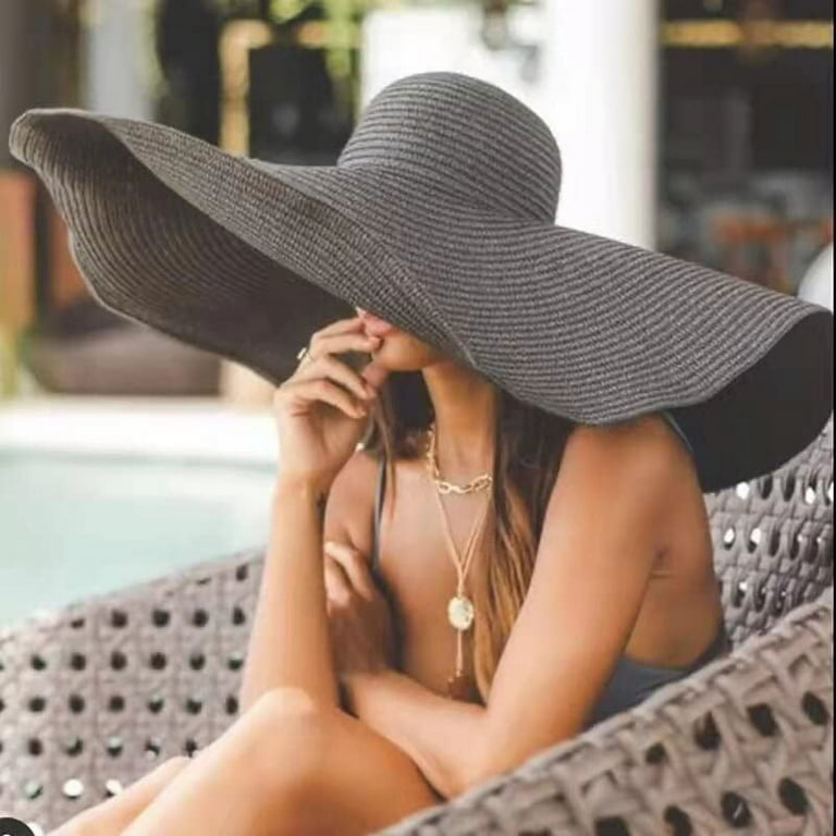 Oversized fedora 2025 beach hat