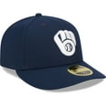 thumbnail image 3 of Men's New Era Navy Milwaukee Brewers Oceanside Low Profile 59FIFTY Fitted Hat, 3 of 6