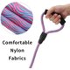 thumbnail image 4 of 1-pack dubbla hundkoppel, nylon hundkoppel splitter med mjukt handtag, trasselfritt dubbelkoppel för promenader och träning med 2 hundar, 4 of 5