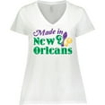 thumbnail image 3 of Inktastic Made in New Orleans Women's Plus Size V-Neck T-Shirt, 3 of 5