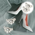 thumbnail image 4 of 1 par de Clips de cristal para zapatos, adornos ostentosos para zapatos de boda, accesorios de moda para mujer, 4 of 4