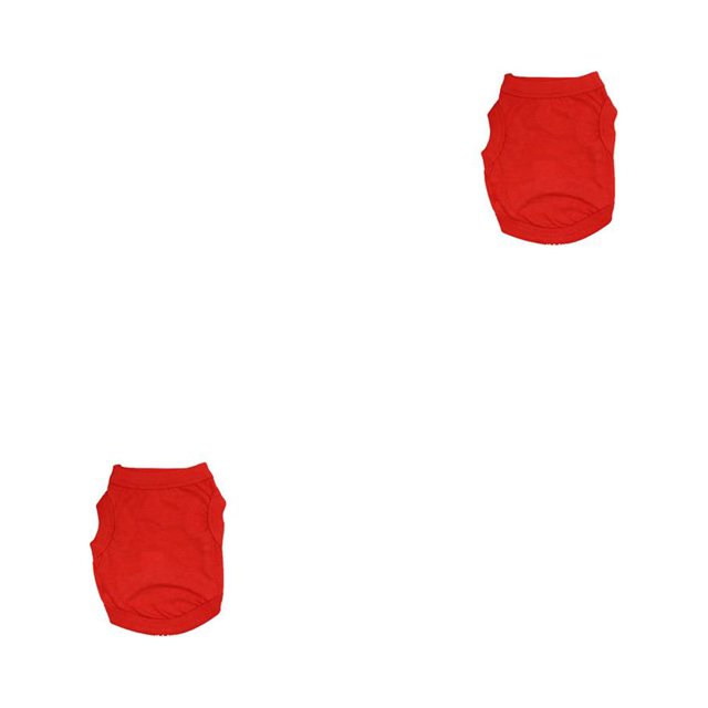 sweethay Ropa para cachorros Camisetas para perros Dulce regalo Primavera y verano Estilo simple Chaleco para perros Disfraces Cachorros Naranja L 2Conjunto