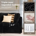 thumbnail image 6 of XIZZI 127.5" Modular Sectional Sofa,Oversized Cloud Couch with Deep Seat,U-Shaped Modern Sectional Couches for Living Room,6 Seat,Black, 6 of 8