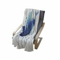 thumbnail image 4 of Blue Soft Flannel Fleece Throw Blanket, Watercolor Style Effect Floral Design Abstract Art Cornflower Illustration, Cozy Plush for Indoor and Outdoor Use, 50" x 60", Pale Blue and Blue, by Ambesonne, 4 of 6