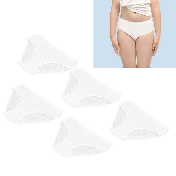 Children Disposable Underwear, 5Pcs Soft Pure Cotton Breathable Wash Free  Children Disposable Panties For Daily Sleep 