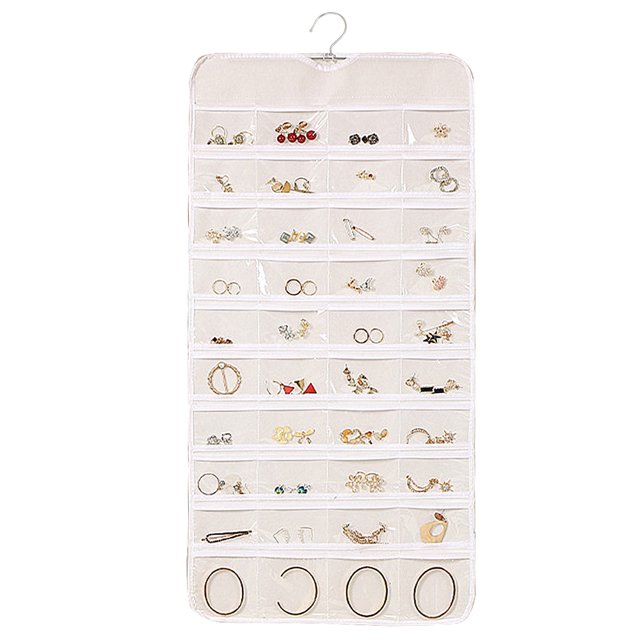 Administrador de joyas colgantes, administrador de accesorios, administrador de joyas de 80 bolsas