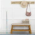 TUIBELYN Telescopic Hanger Rod for Closet Shelf Blue