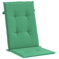 thumbnail image 1 of Cojines para silla Garden Highback VidaXL, poliéster verde, x2, 1 of 5