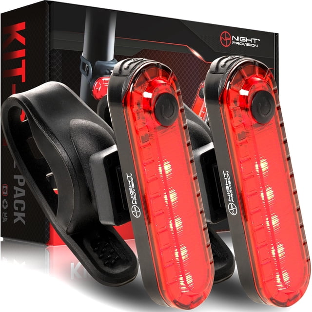 Luz trasera para bicicleta NP NIGHT PROVISION KIT-R1, paquete de 2 unidades USB C