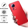 thumbnail image 2 of Compatible with Xiaomi 13 Lite Case Shockproof, Ultra Thin Xiaomi 13 Lite Phone Case Matte Hard PC Shockproof Anti-Scratch Protective Cases (Red), 2 of 7