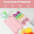 TINANA Mini Ice Tray with Lid and Storage Bin: 4 Pcs Hexagonal Easy ...