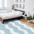 thumbnail image 6 of Striped Area Rug 4'x6' Skyblue Sea Wave Ripple Stripe Washable Area Rugs Non Shedding Floor Carpet Rubber Backing Non-Slip Indoor Mats for Living Room Bedroom Kitchen, 6 of 8