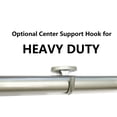 thumbnail image 3 of 1" No Drilling Shower Closet Window Tension Rod, Heavy Duty, 42"-72", Antique Silver/Pewter, 3 of 6