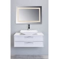 thumbnail image 2 of Cal Lighting, LED Lighted Mirror inset Style Frosted Glass. 36"H X 24"W. CRI: 80, 2 of 2