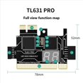 thumbnail image 4 of 3X Tarjeta de Diagnóstico TL631 Pro+Tarjeta de Expansión Tarjeta de Diagnóstico PCI-e Placa Base Analizador de Diagnóstico de Computadora Portátil Multifunción, 4 of 5