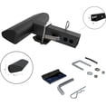 thumbnail image 3 of Black Horse 2" Inlet,12" Length Black Razor Tow Hitch Step Rear Bumper Guard Protector Compatible with All Truck and SUVs Equipped W/ 2" Receivers Come W/Hitch pin&Anti-Rattling kit -RAZ12B, 3 of 4