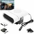 thumbnail image 1 of 2-in-1 Portable Car Heater with 360° Rotation, 12v Portable Car Heater & Fan, 360° Adjustable Base, Helps Keep Windshield Clear Fast, Plug-In Design for Cars Trucks Vehicles, 1 of 1