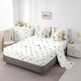thumbnail image 5 of Homewish Kawaii Tiger Wildlife 7 Pieces Bedding Comforter Set for Child Boys Girls,Chic Floral Flower Full Bedding Set Lightweight,Cartoon Animal Fitted Sheet Flat Sheet,Super Cozy Room Decor, 5 of 8