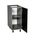 thumbnail image 3 of 12" Base Cabinet High Single Door with Black Matte door, 3 of 4
