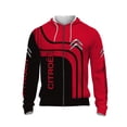 thumbnail image 2 of Sudadera con capucha y cremallera 3D con logotipo impreso de Citroën para hombre, talla grande, informal, para carreras de motos, personalizada, para calle, versátil, talla 100-6XL, 2 of 4