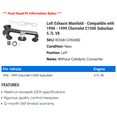 thumbnail image 2 of Left Exhaust Manifold - Compatible with 1996 - 1999 Chevy C1500 Suburban 5.7L V8 1997 1998, 2 of 2