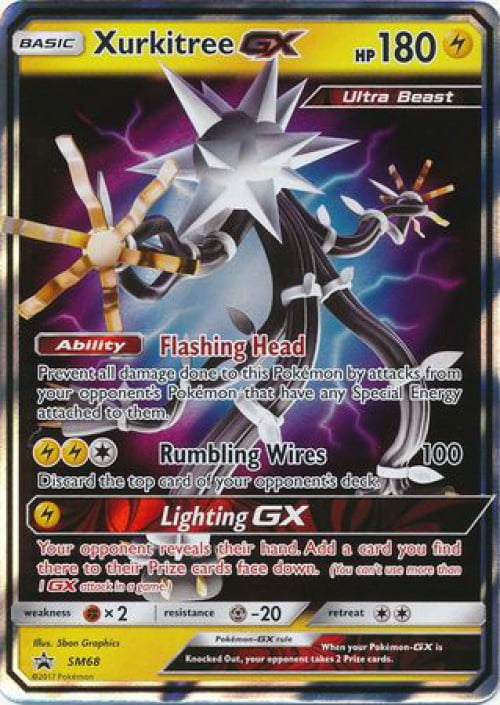 Pokemon Promo Xurkitree GX SM68 - Walmart.com - Walmart.com