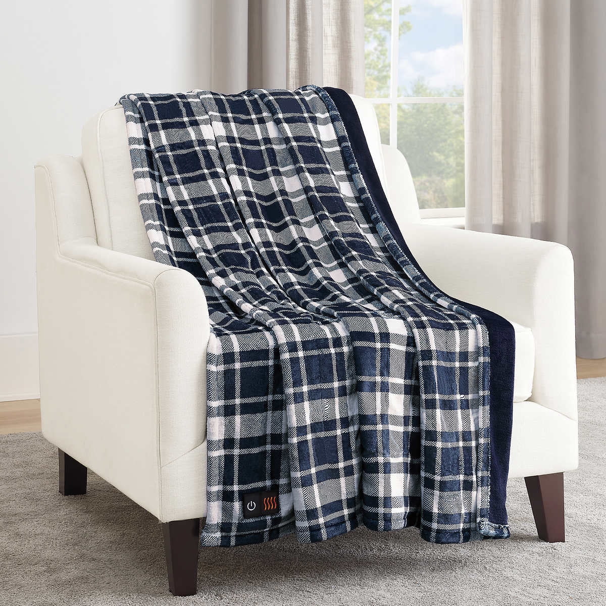 Brookstone Heated Throw 50 x 60 (Blue)