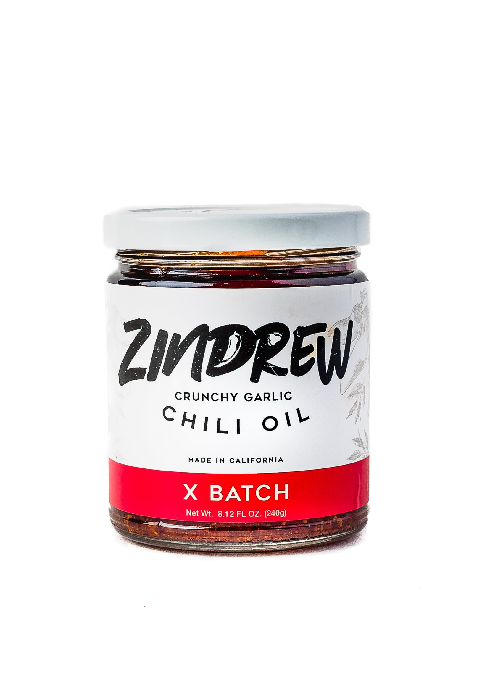 ZINDREW CHILI Crunchy Garlic Chili Oil X BATCH. Premium Spicy, Savory