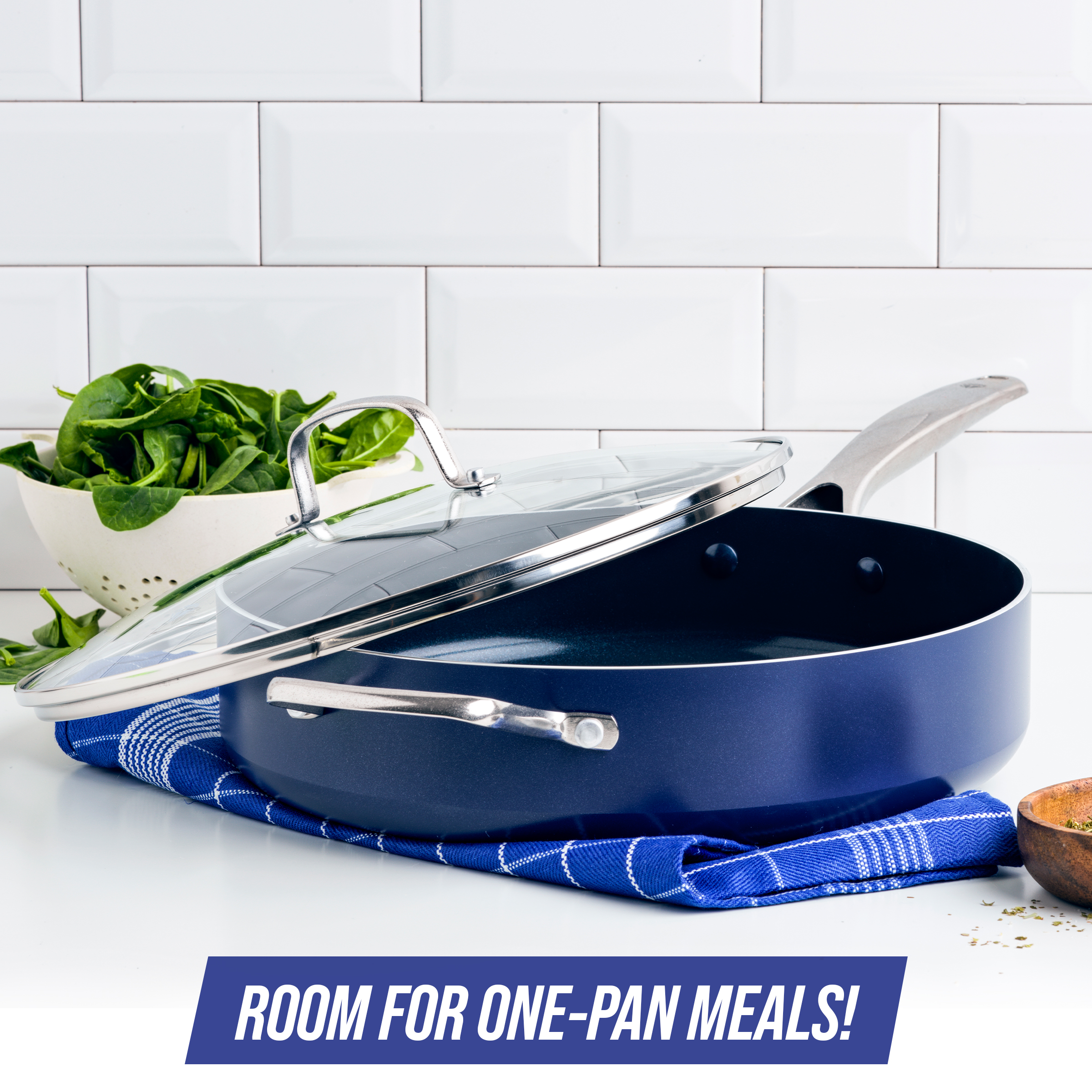 Blue Diamond 5-Quart Ceramic Non-Stick Sauté Pan photo 5