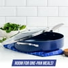 Blue Diamond Toxin Free Ceramic Metal Utensil Dishwasher, 5QT Saute pan