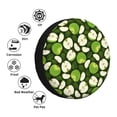 thumbnail image 4 of Pofeuu Green Fruit Print Spare Tire Wheel Cover for Car Truck SUV Camper Universal Fit Spare Tire Cover RV Spare Tire Covers-17 inch, 4 of 6