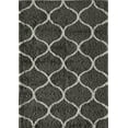 thumbnail image 5 of Rugs America Feather Shag Collection Charcoal Ivory Links FH200A Contemporary Geometric Area Rug 2' x 4', 5 of 8