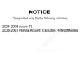 thumbnail image 2 of Transit Auto Rear Complete Suspension Shocks Strut and Coil Spring Mount Assemblies Pair for Car Honda Accord Acura TL - Left Right Side (Driver Passenger) K78A-100229, 2 of 2