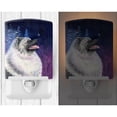 thumbnail image 2 of Caroline's Treasures SS8350CNL Starry Night Keeshond Ceramic Night Light, 6x4x3", multicolor, 2 of 2