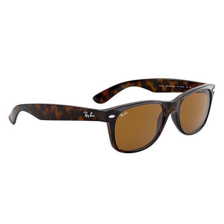 小物 Ray-Ban RB 2132-F NEW WAYFARER Ray-Ban New Wayfarer Tortoise / Green Polarized 58mm Sunglasses