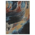 thumbnail image 2 of Luxe Weavers Multicolor Abstract 8x10 Area Rug, Artistic Black Stain-Resistant Family Room Carpet, 2 of 5
