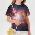 thumbnail image 4 of WRKEKC T-Shirts Garçons Manches Courtes Col Rond Imprimé Étoile Décontracté Été Quotidien Doux Léger T-Shirt 3-14 Ans, 4 of 9