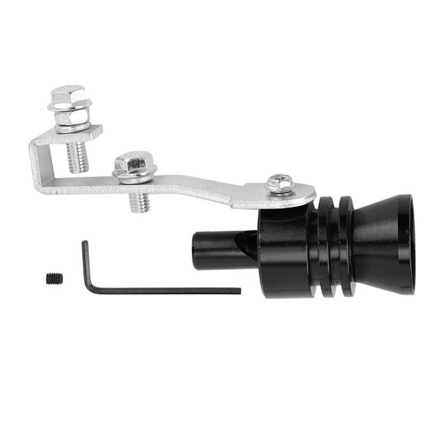 Car Modified Turbo Whistle Sirena de tubo de escape, Negro (L) JFHHH pequeña