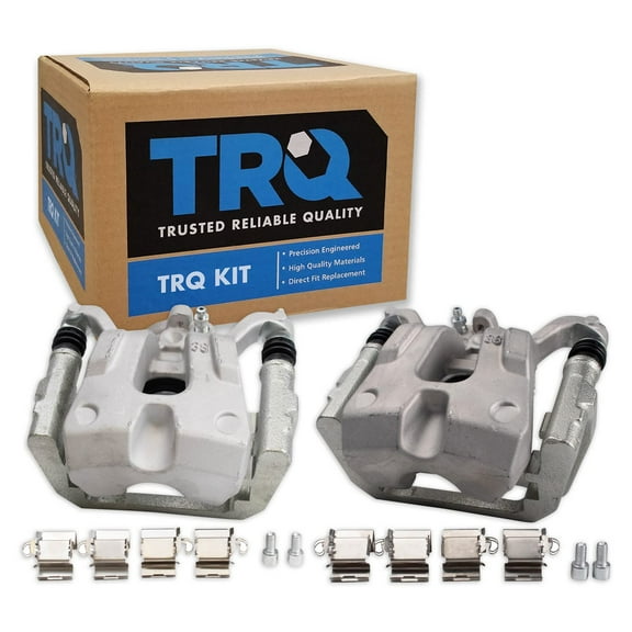 TRQ Rear Brake Caliper Set Compatible with 2015-2017 Chrysler 200 2016-2020 Jeep Cherokee
