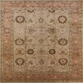 thumbnail image 1 of Ahgly Company Indoor Square Mid-Century Modern Tangerine Pink Oriental Area Rugs, 4' Square, 1 of 6