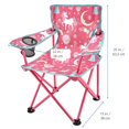 thumbnail image 3 of Ozark Trail Kids Arm Chair, 125lbs Weight Capacity, Color Pink, Polyester Fabric & Steel Frame, 3 of 8