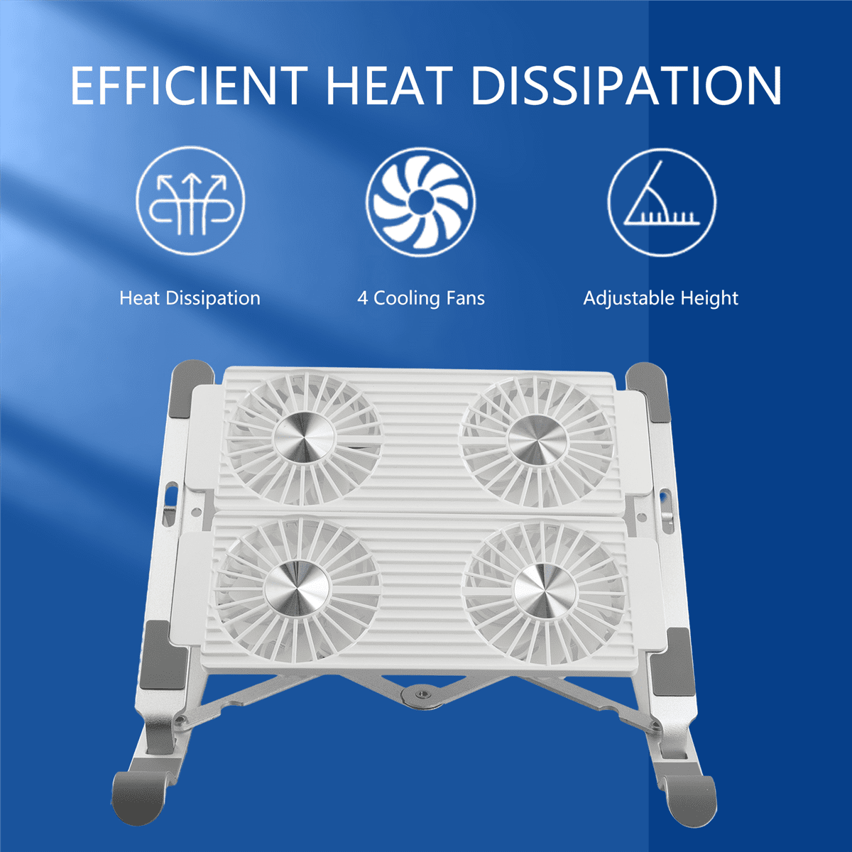 Laptop Cooler with Stand Carrying Stand Folding Cooling Stand Aluminum Model 4-Port Fan Air-Cooled Cooling Laptop Stand