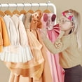 thumbnail image 3 of Kids Clothing Rack -  Dress Up Clothes Rack - Baby Toddler Closet - Mini Freestanding Coat Racks with 2 Shelves  - Garment Rack for Hanging Clothes Organizer, 3 of 6