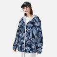 thumbnail image 3 of Lsque Tropical Leaves UPF 50+ Lightweight Sun Protection Men's Women's Long Sleeve Shirt, Hoodie Performance -Medium, 3 of 9