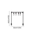 thumbnail image 3 of SIYTUAU Support de Rangement de Bureau Pliant d'Extérieur en Alliage d'Aluminium, Portable, Support Latéral de Table pour Gril et Bbq, Accessoires, Style A, 3 of 6