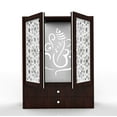 thumbnail image 1 of Wooden Temple For Home /Mandir With Doors And Cabinet Storage/ Pooja Mandir With LED Light for Home and Office|Home Temple / Pooja Mandap, 1 of 3