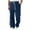 Navy, variant on Havenre Mens Corduroy Casual Pants Fashion Loose Fit Wide Leg Pants Straight Sweatpants Elastic Waist Drawstring Jogger Sweat Pants with Pockets Green XL