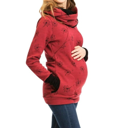 

Tangnade Maternity Clothes Fashion Women Pregnant Hoodie Sweatershirt Maternity Breastfeeding Nursing Jumper Top